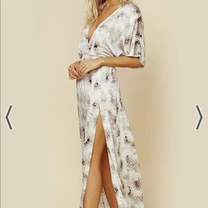 STILLWATER fool for you Maxi Dress in Python NWOT